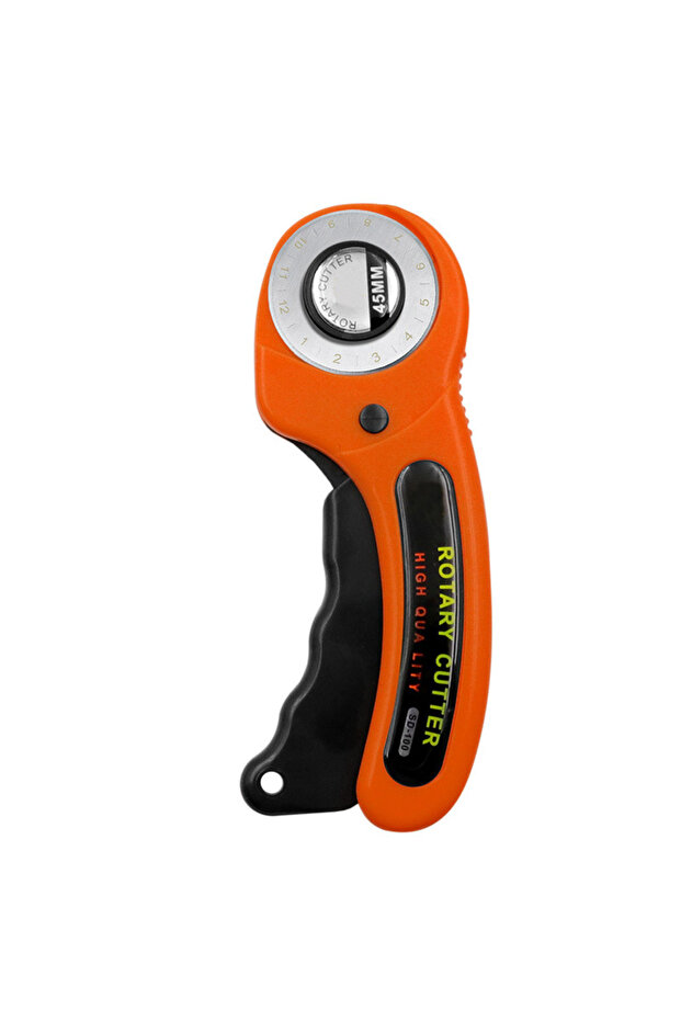 Orange 45mm Ergonomic Rotary Fabric Cutter For Fabric Card Paper Sewing Quilting Roller Fabric Cutti