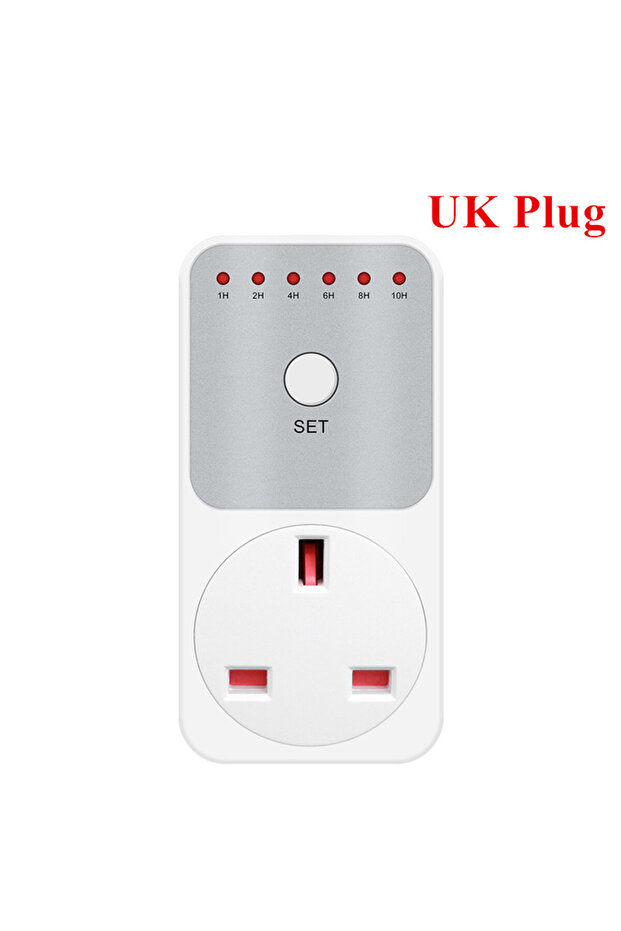 UK Plug TM04 Electronic Timer LED 16A 1h-10h Countdown Timer Switch Socket Outlet Plug-in Time Contr