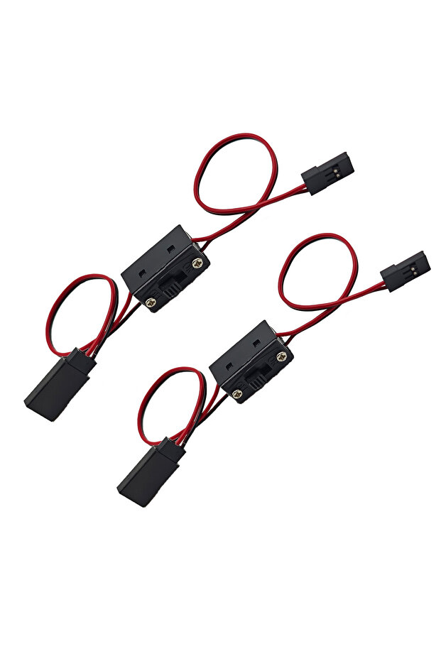 2pcs JR 2wire switch FUTABA JR R252 to JST Switch Universal Connector 2 & 3 Wire for RC Car Boat Air