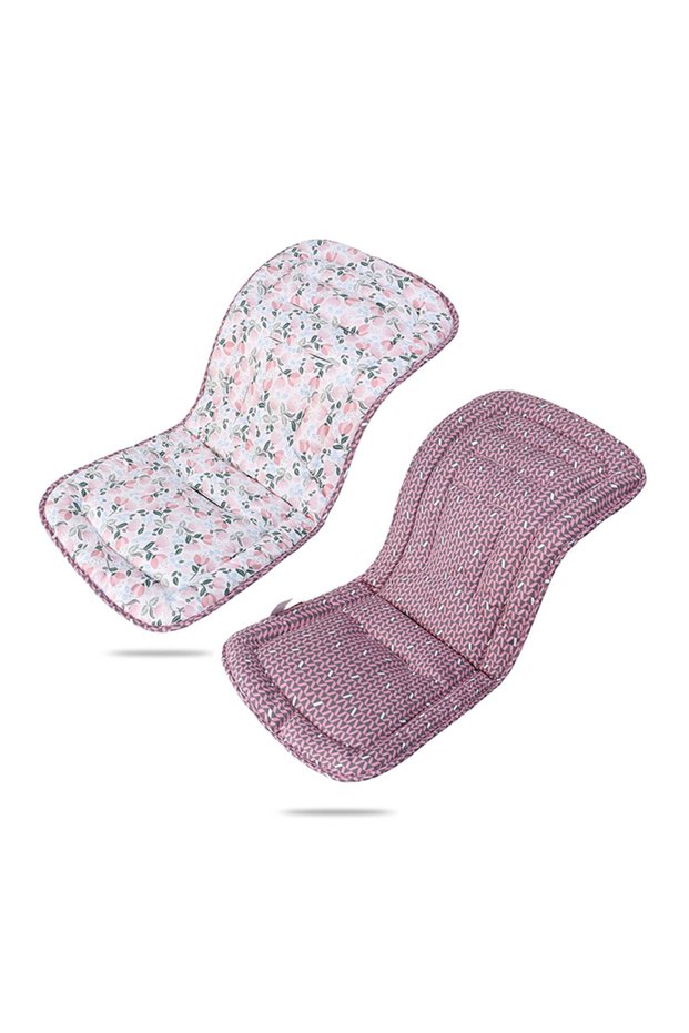 purple flower Comfortable Cotton Baby Stroller Pad Four Seasons General Soft Seat Cushion Child Cart