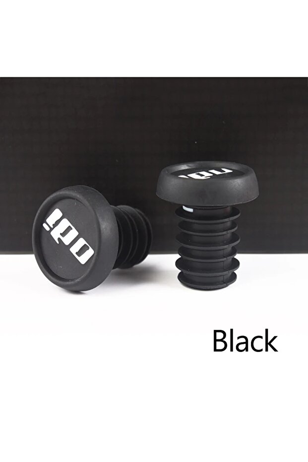 Black ODI Bar End Plug MTB Bicycle Grip End Plugs Anti-slip Firm Handle Bar Caps Lightweight for BMX