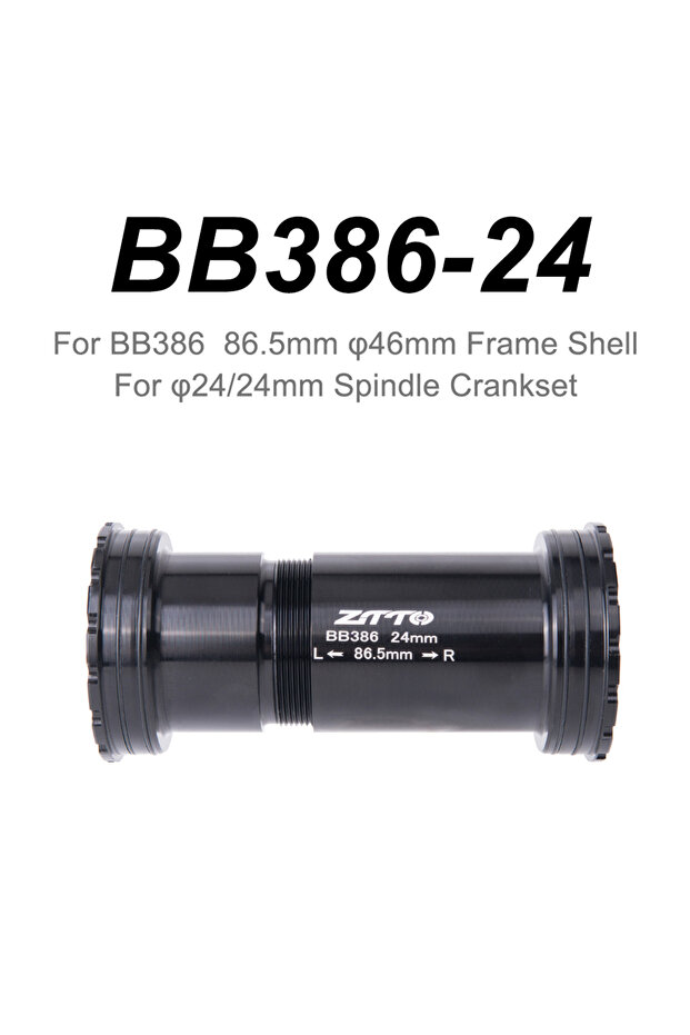 BB386 24 أسود BB386 دعامة سفلية للدراجة تُركّب بالضغط، مع أداة تركيب من الفولاذ والسيراميك