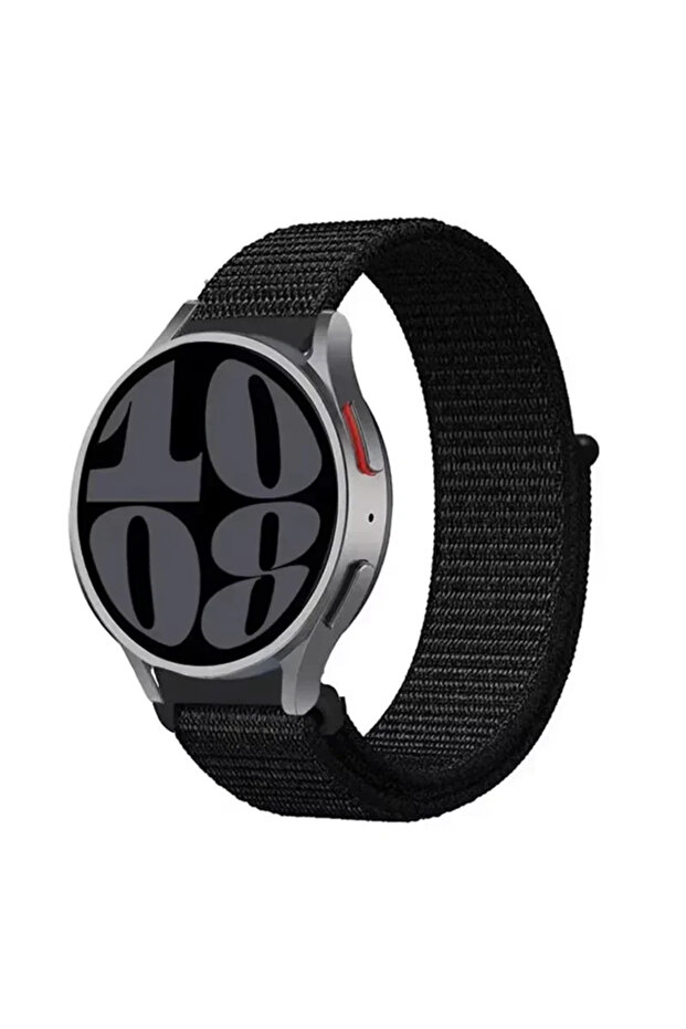 20mm watch band 9 dark black 20mm 22mm Nylon Strap For Watch 4/5/6/7/5 Pro 40mm 44mm Starlight bra