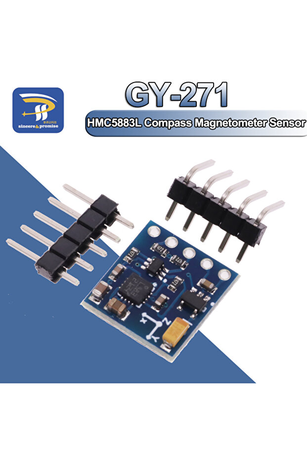 QMC5883P GY-271 3V-5V Triple Tri-axis 3 Axis Compass Magnetometer Sensor Module Board QMC5883P Fo...