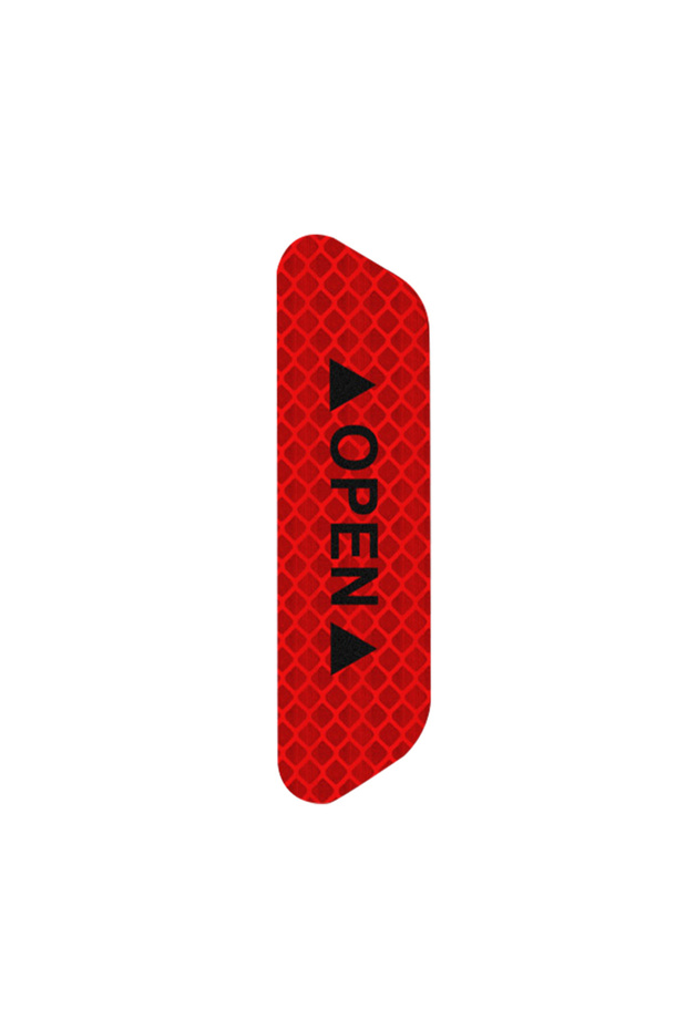 10pcs red 10/50PCS Reflective Car Door Sticker Safety Opening Warning Reflector Tape Decal Auto Exte