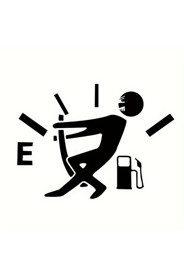 black Car Fuel Tank Cover Stickers Reflective Car Stickers Funny Signs Decal for Most Vehicle Car Tr