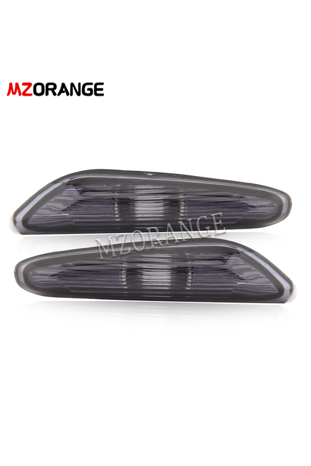 2 pcs Smoked 2 pcs Smoked Side Marker Turn Signal Lamp Repeater for BMW E46 E60 E61 X3 E83 Blinker I