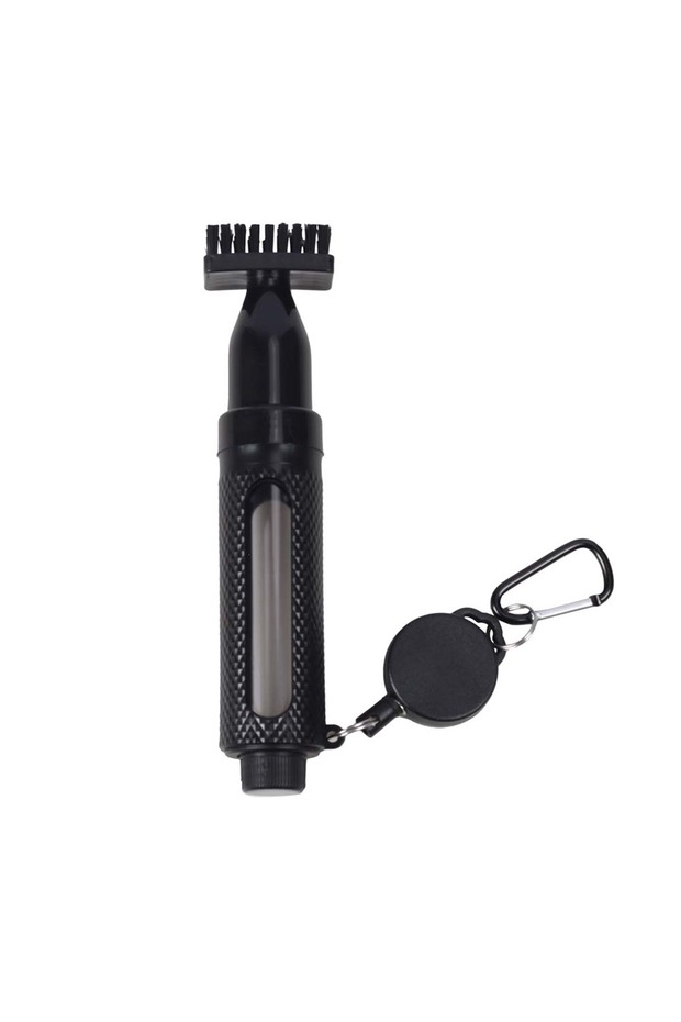 black Golf Club Cleaning Brush with Hook Portable Pressure Water Spray Brush Tank Cleaning Tool Golf