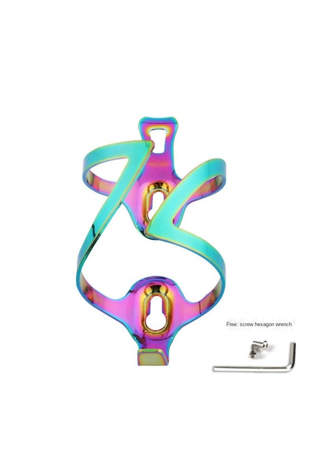 XCSHJ Mountain Bicycle Water Cup Holder Cycling Fixture Bicycle Gradient Colorful Aluminum Alloy Wat
