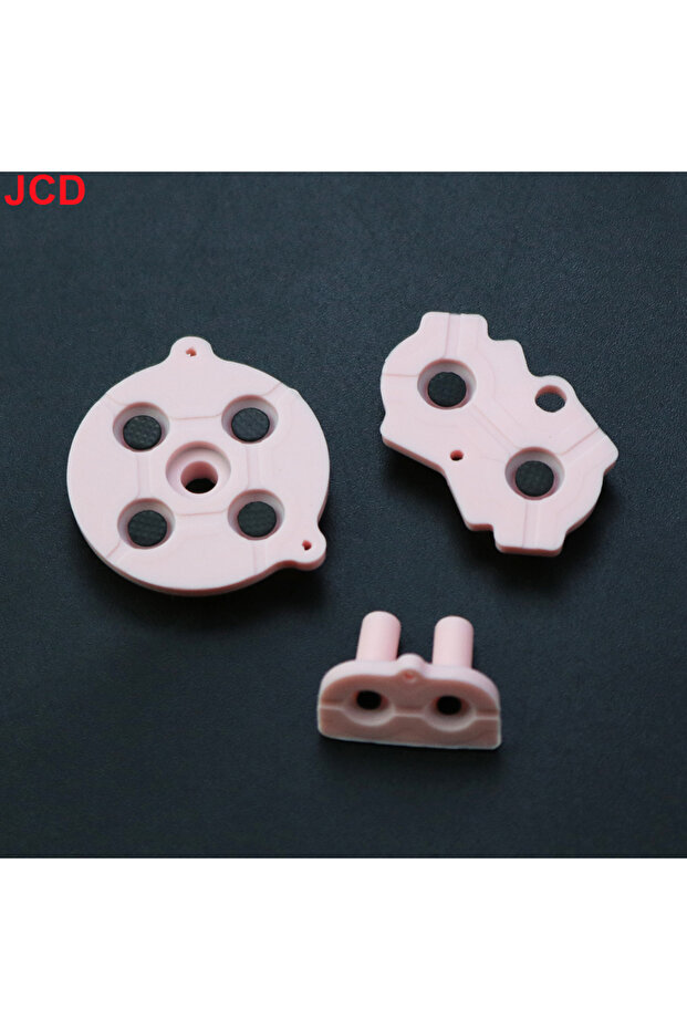 pink JCD 1Set Colorful Conductive Buttons A-B D-pad For Game Boy GBA Game Console Silicone Cond...