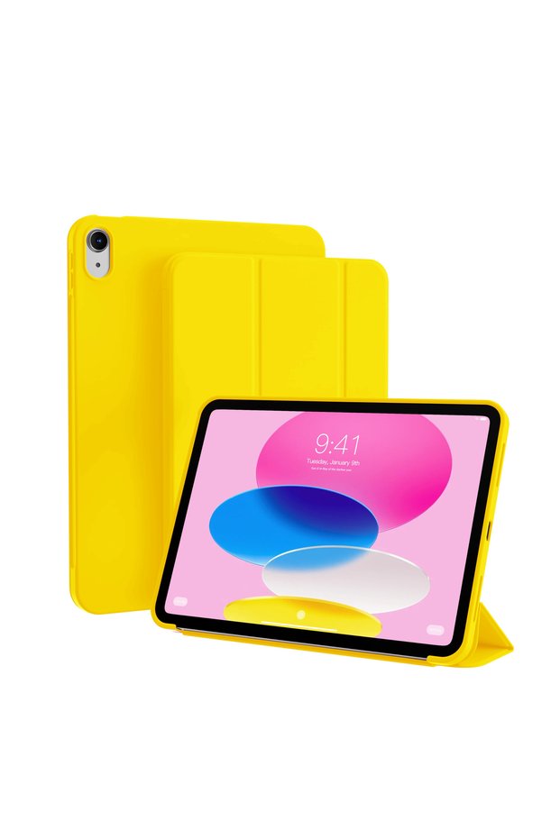 Yellow Case for iPad (A16) 11th Generation 11 Inch 2025/10th Generation 10.9 Inch 2022 Magnetic Flip