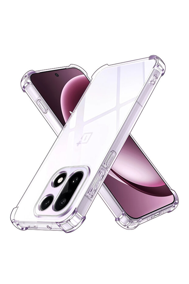 OnePlus 13 Silicon Clear Four Corners Shockproof Clear Case for OnePlus 11 12 13 15 13T 13s 12R 11R