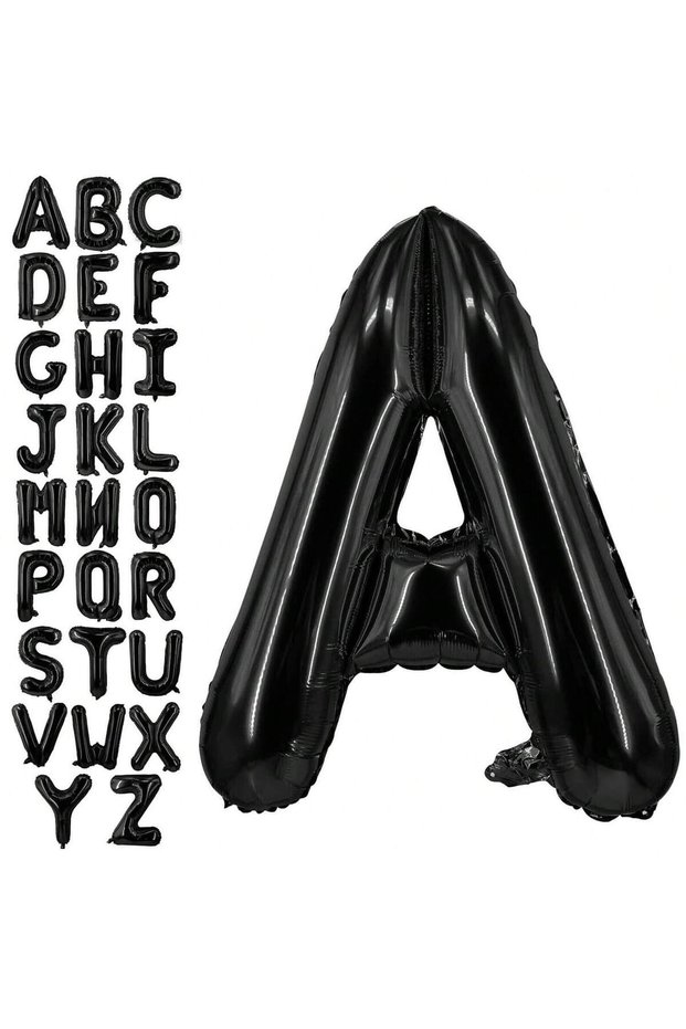 H 40inch black 40Inch Letter Balloon Big Huge Foil Helium for Birthday Graduation ShowrParty Decorat