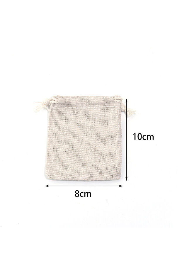 8X10mm 10pcs 5-10pcs Cotton Bags Gift Drawstring Pouch Gift Box Packaging Bags Gift Linen Bags Jewel
