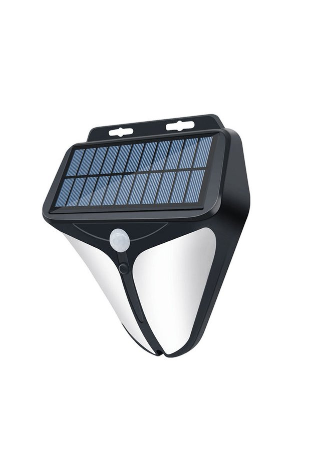 1 pc 4 Modes Outdoor Solar Alarms Lights 4 Modes Human Body Sensing Sound And Light Warning Wall Lig