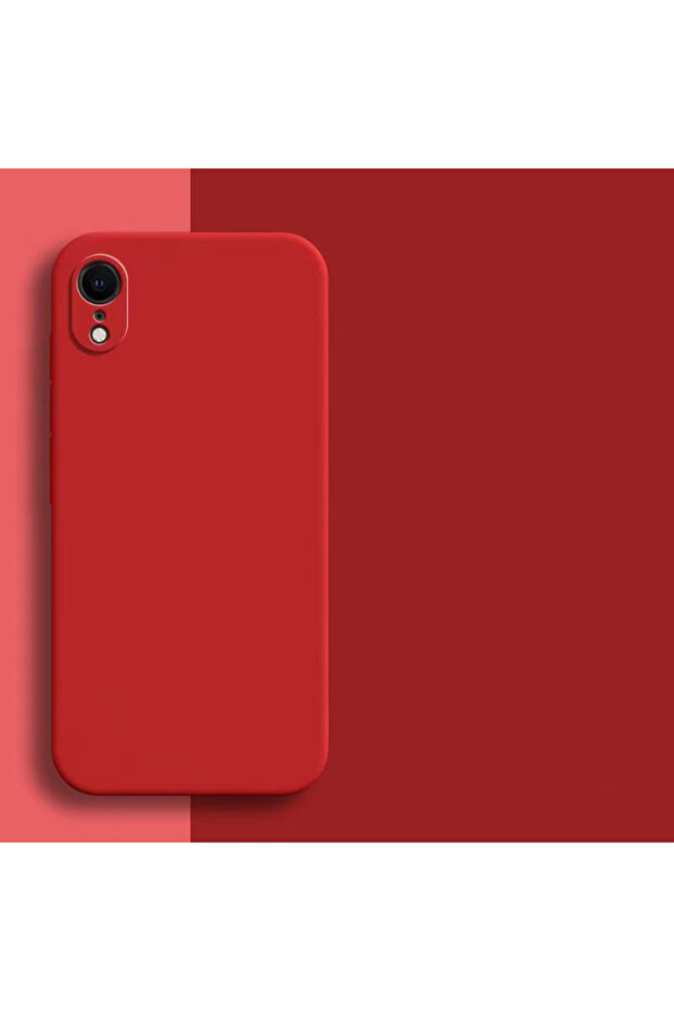 حافظة من السيليكون السائل الأصلي لهاتف آيفون XR باللون الأحمر لهاتف آيفون XR X Xs Max مقاومة للصدمات من مادة TPU السيليكونية