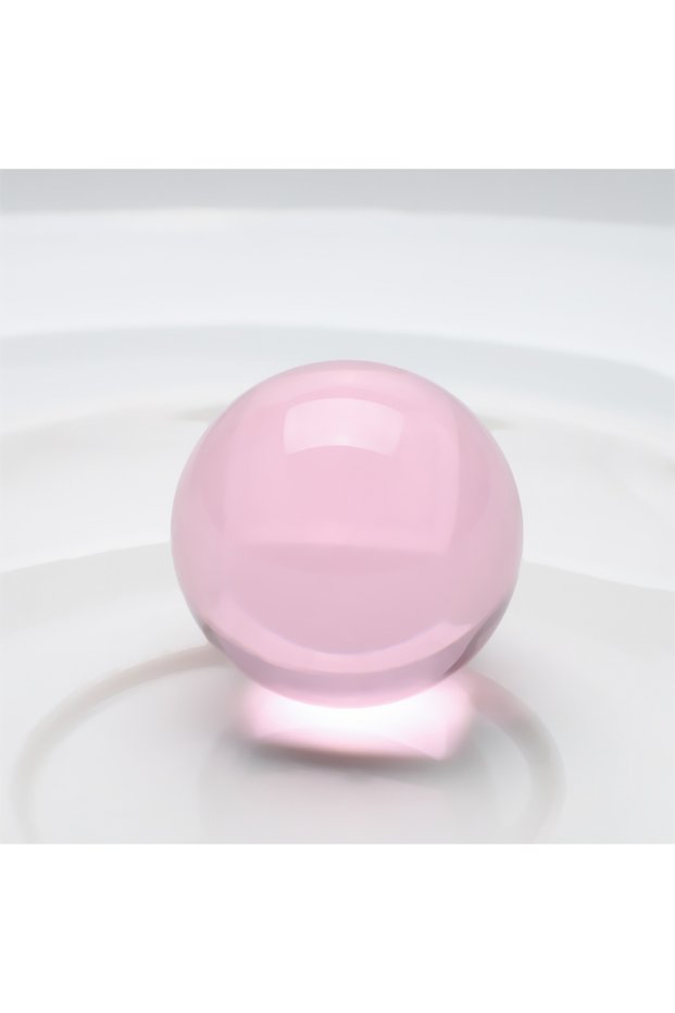 pink 30mm Crystal Glass Ball Lens Fengshui Decorations Transparent Beads Chandelier Home Decorative