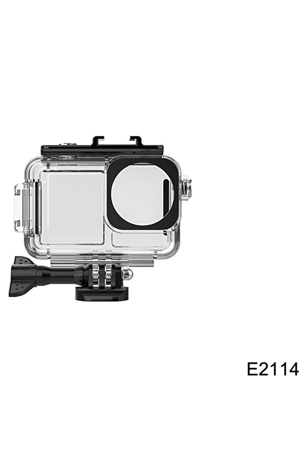 حافظة E2114 مقاومة للماء حتى عمق 40 مترًا لكاميرا DJI OSMO Action 3 4 5 Pro للغوص تحت الماء وغطاء حماية للغوص
