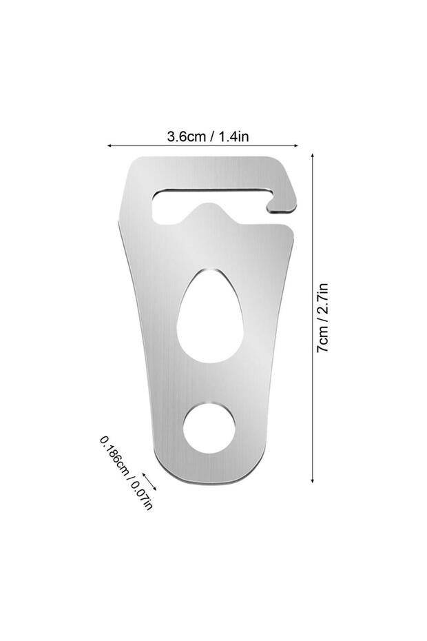 silver Cord Tightener Tent Wind Rope Buckle Tie Down Rope Carabiner Clip Fastener CampTent Guyline R