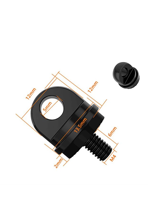 Aluminum Black 2pcs Neck Hanging Strap M4 Screw for DJI Remote Control Shoulder Strap Quick-Release