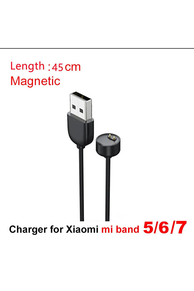 For Miband 5 6 7 Magnetic Charger For Xiaomi Mi Band 8 7 6 5 4 3 USB Charging Cable for MiBand 2 Cha