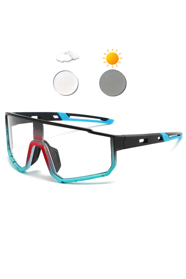 NA9 Brand New Fashion Photochromic Cycling Sunglasses Men Women Driving Square Hiking Sun Glasses Ma