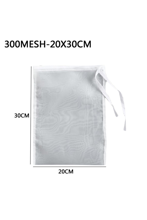 as description 20x30cm 300Mesh Nylon Filter Bags Vegetable Milk Strainer Sieve Drain Tea Filter Net