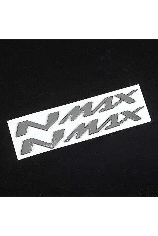 Silver-MTTZ004 Motorcycle 3D Tank Emblem Stickers N-MAX Logo Decals Applique For Yamaha NMAX N MAX N
