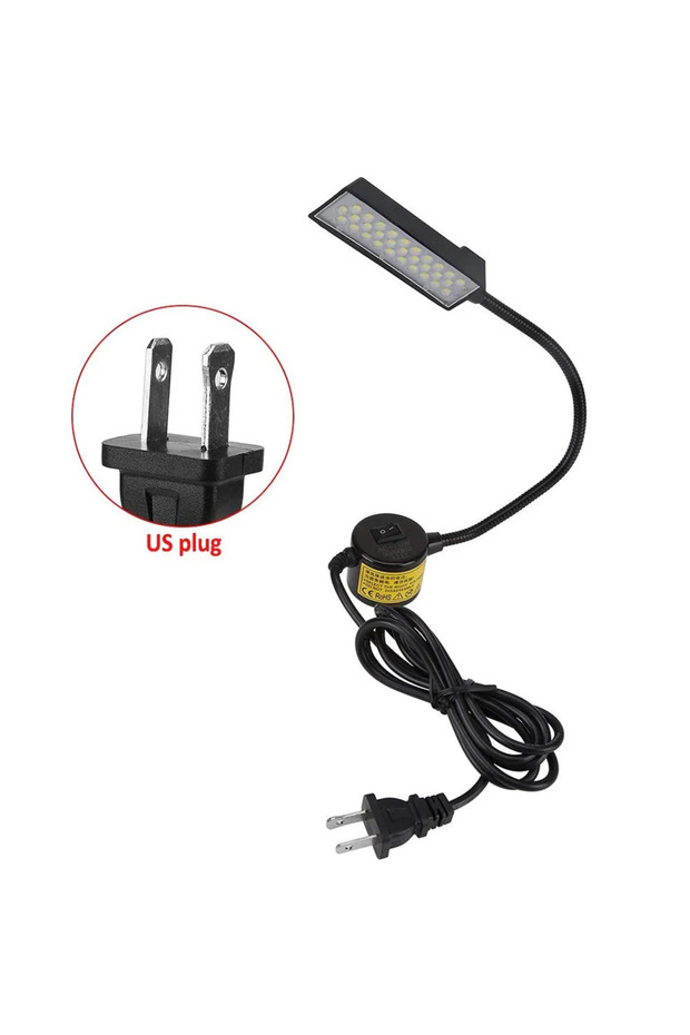 US Plug 30 LEDs Sewing Machine Light Strips With Adjustable Magnets Industrial Lighting Work Lights
