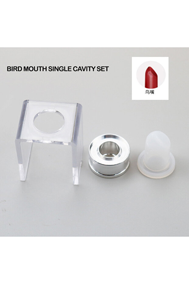 bird mouth set 12.1mm Handmade Lipstick DIY Mould Makeup Cosmetics Lipstick Mould Silicone Mold Maki