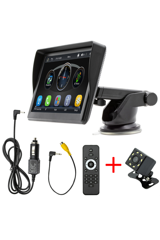 B600W With Camera Universal 7-Inch Car Radio Video Player Wireless For Apple CarPlay Android Car Tou