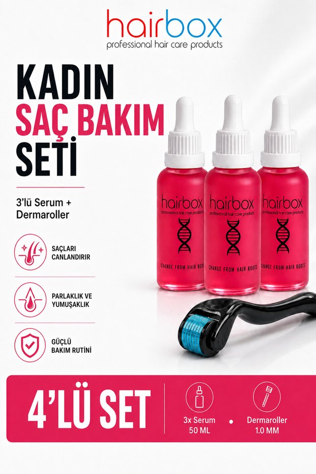 Women's Hair Serum, Hair Serum, Hair Booming (3 Serums 1 Comb)