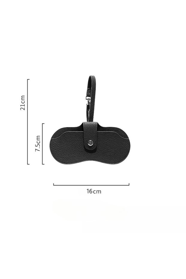 black Portable Glasses Storage Bag Sunglasses Glasses Clip Protective Cover Portable Fashionable Myo