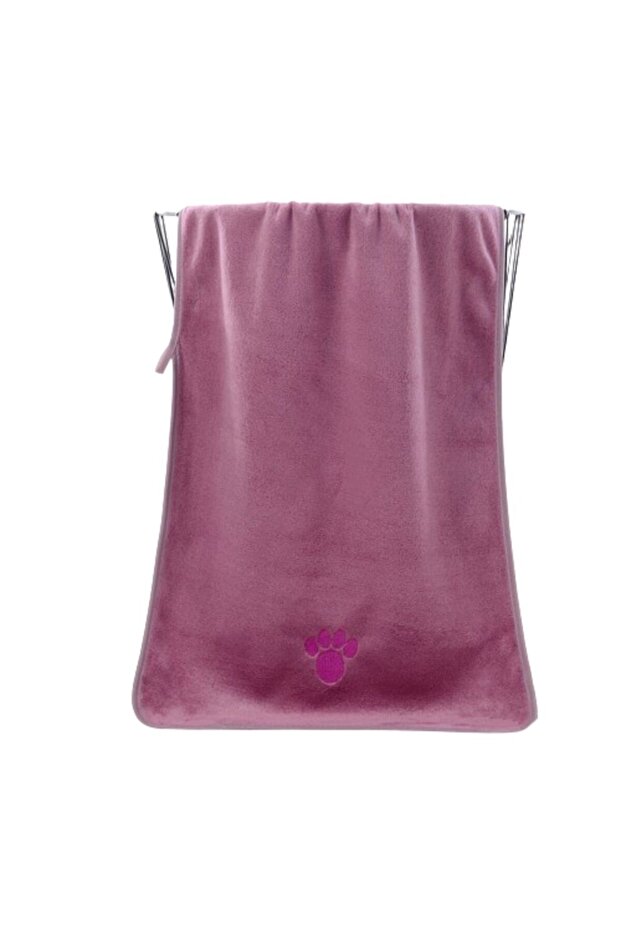 75x35cm Pink Highly Absorbent Dog Towels Breathable Microfiber Pet Grooming Towel Fast-Drying Super