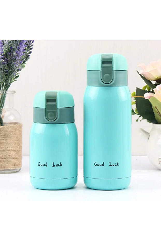 200ml Blue Mini Thermos Cup 200ml/360ml Pocket Cup Stainless Steel Thermal Coffee Mug Vacuum Flask I