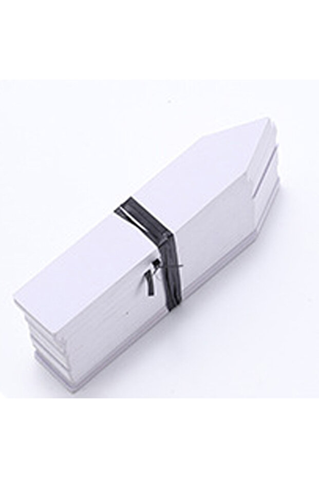 100pcs 1.97x0.39in White 100pcs Garden Plant Labels Plastic Waterproof Horticultural Labels Plant Ac