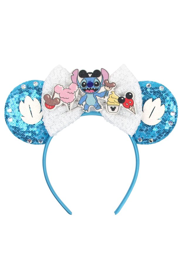 TDMQ009-02 New Lilo&Stitch Mickey Mouse Ears Headbands Women Party Hair Accessories Cartoon Headband