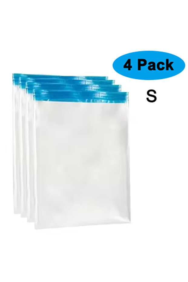 4Pack S Travel Compression Bags, Roll Up Travel Space Saver Bags for Luggage, Cruise Ship Essentials