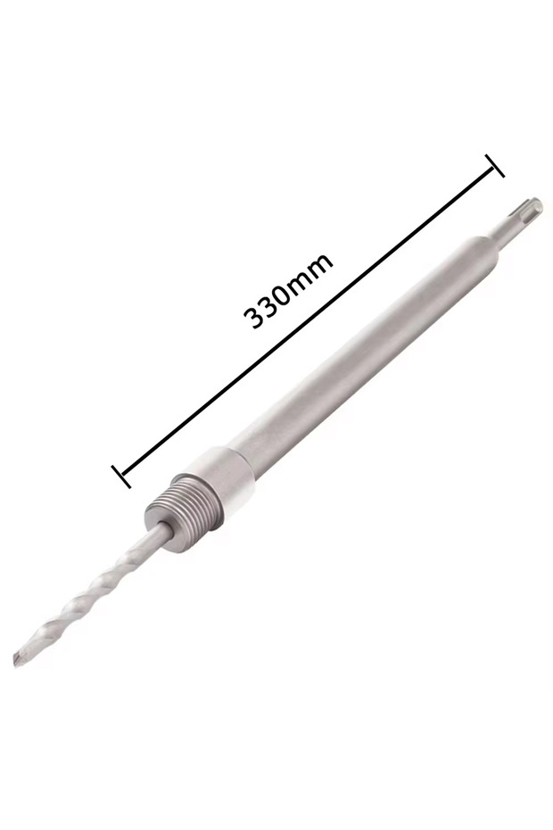 رأس حفر SDS PLUS بطول 330 مم، قطعة واحدة، بقطر 30-150 مم، لمنشار ثقب الجدران الخرسانية، مثقاب مطرقي SDS PLUS مع