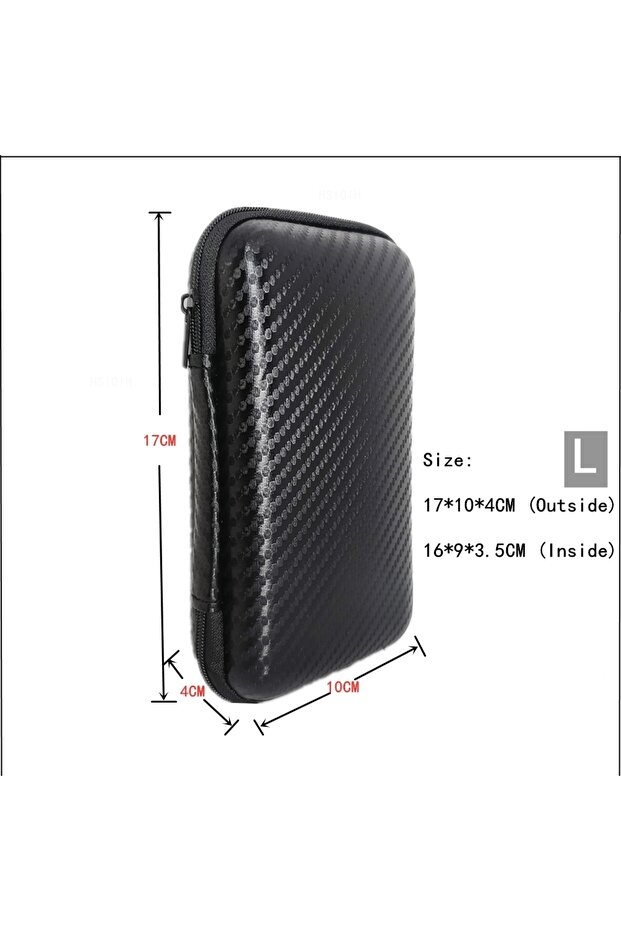 L Earphone Data Storage Bag Cable Organizer Multimeter Electronic Box Bags Zipper Pouch Tech Gadget.