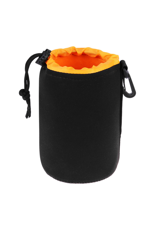 L 1pcs Camera Lens Bag Photography Lens Pouch Neoprene Waterproof Backpack Drawstring Protector Case