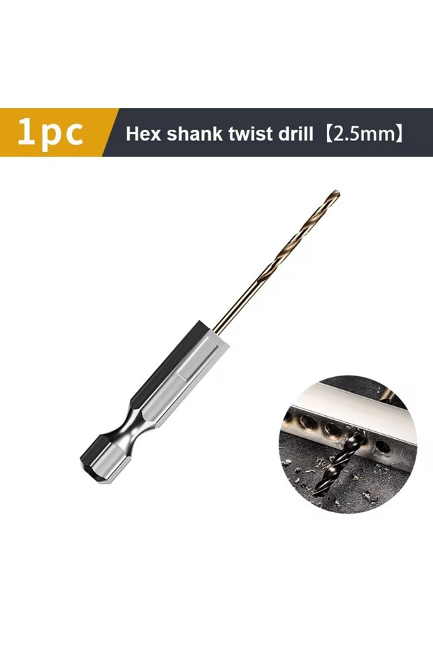 2.5mm 1.5-7.5mm Hex Shank Twist Drill Bit Wood Metal Hole Cutter Core Drilling Tool Cobalt Carbide T