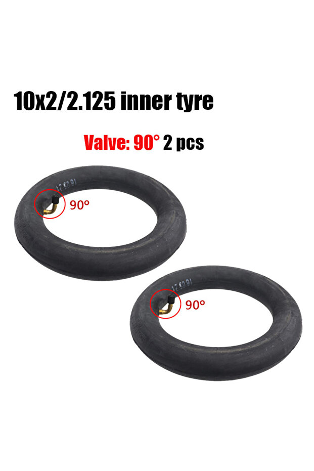 90 degrees 2 pcs 1/2/5/10 PCS 10x2/2.125 Original Butyl Tire Pneumatic 10x2 10x2.125 Camera With 10