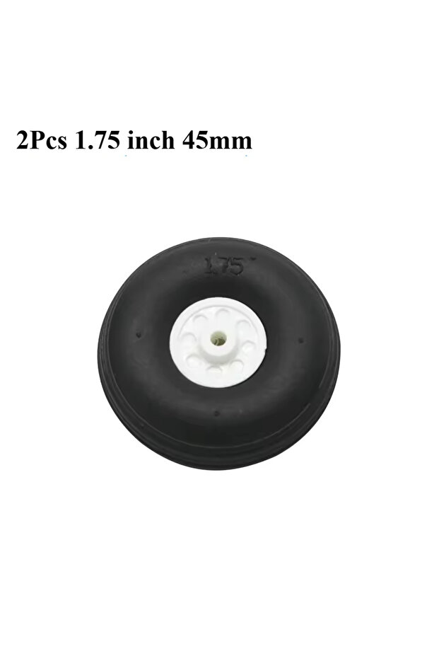 2Pcs 1.75 inch 45mm New 2Pcs PU Wheel Diameter 2.25/2.5/2.75/3.0/3.5/4/4.5/5 Inches RC Plane Model
