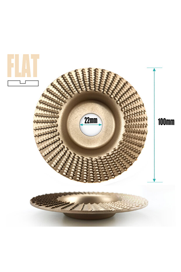 22mm golden flat 100mm Plane Bevel Angle Grinding Wheel 16/22mm Aperture Rotary Disc Sanding Woods C