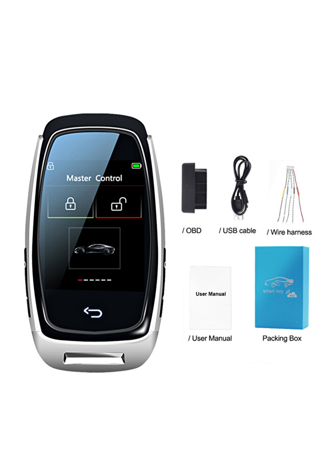 مفتاح CF920 فضي 12 لغة CF920 مفتاح تحكم عن بعد عالمي معدل بشاشة LCD لسيارات BMW Benz Audi Fiat Lexus Chrys
