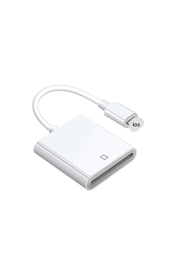 iPhone SD Card 2-in-1 Lightning Flash Card Reader TF Reader 2-in1 Slot for iPhone/iPad, Suitable for