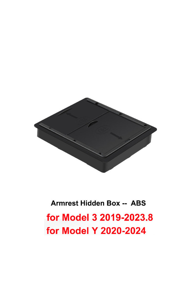 1PCS Hidden Box Center Console Storage Box For Tesla Model 3 2023 Model Y 2020-2024 Hidden Car Armre