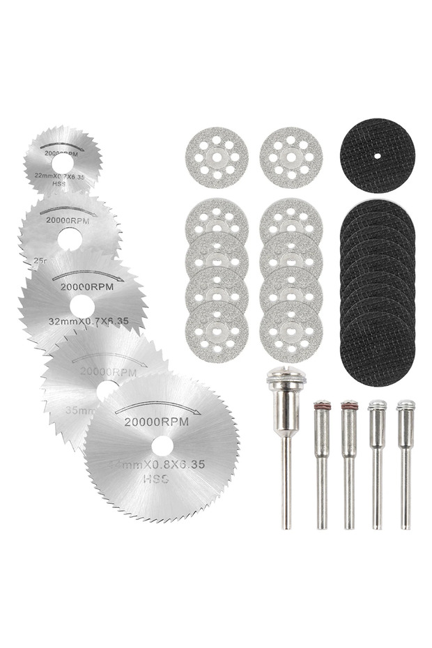 30pcs 32/31Pcs Mini Circular Saw Blade Metal Cutting Disc Rotary Tools for Dremel Accessories Wood C