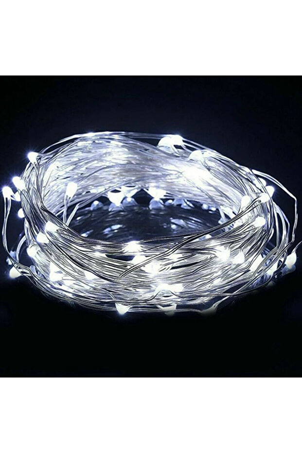 2M20LED White 1Pack Fairy Light String Led Copper Wire String Light 1/2/3/5/10M Battery Powered For